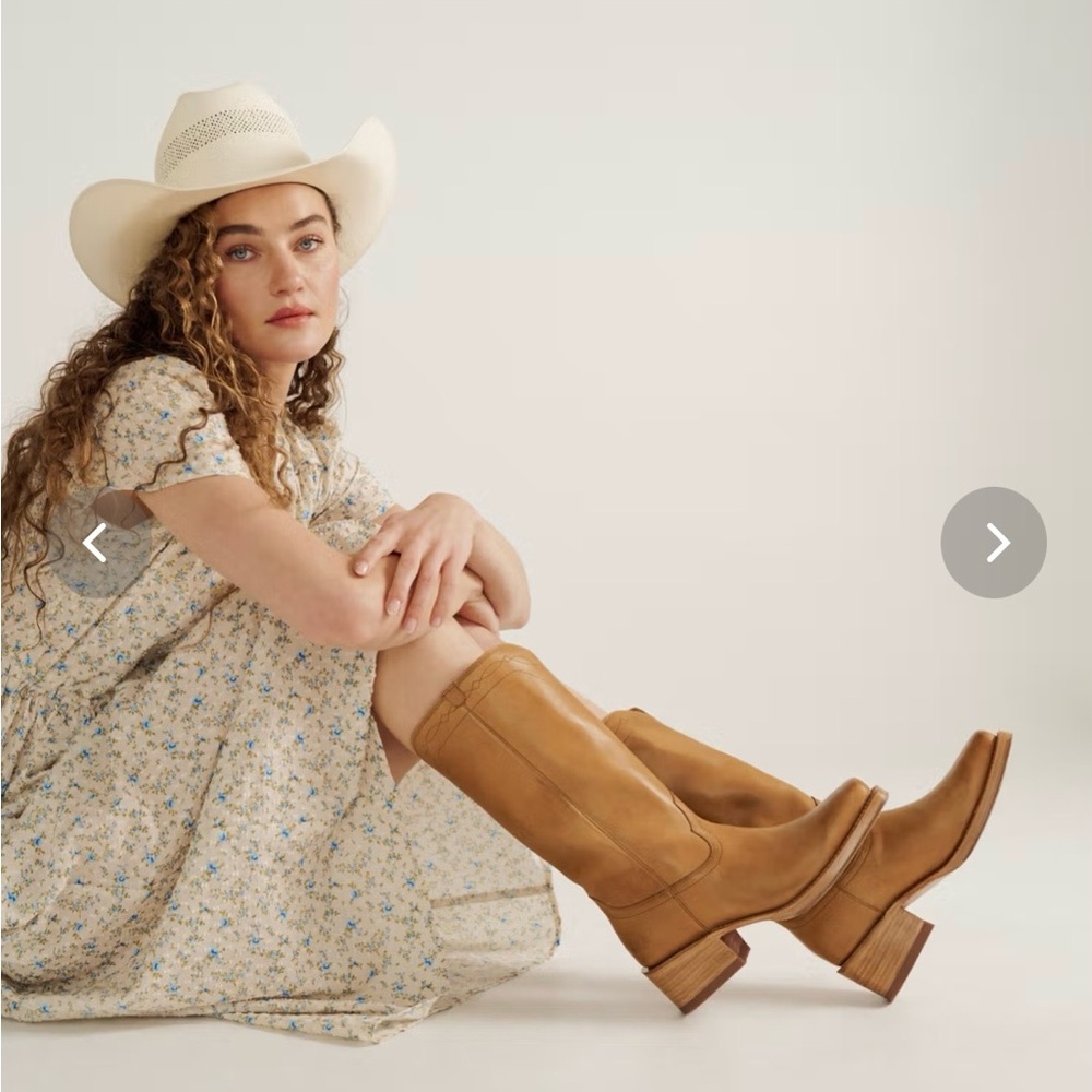 Tecovas Women's Tan Heeled Boots - Picture 7 of 10